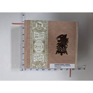 Empty Cigar box for Crafts Storage Purse Making Guitars Juggling Trinkets Herb